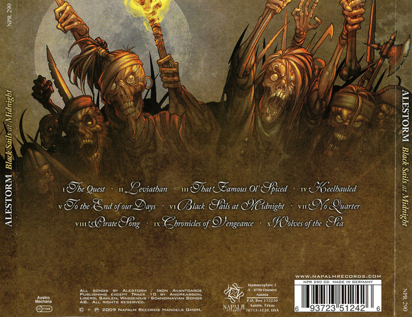 cd Alestorm – Black Sails At Midnight 2009 - 2