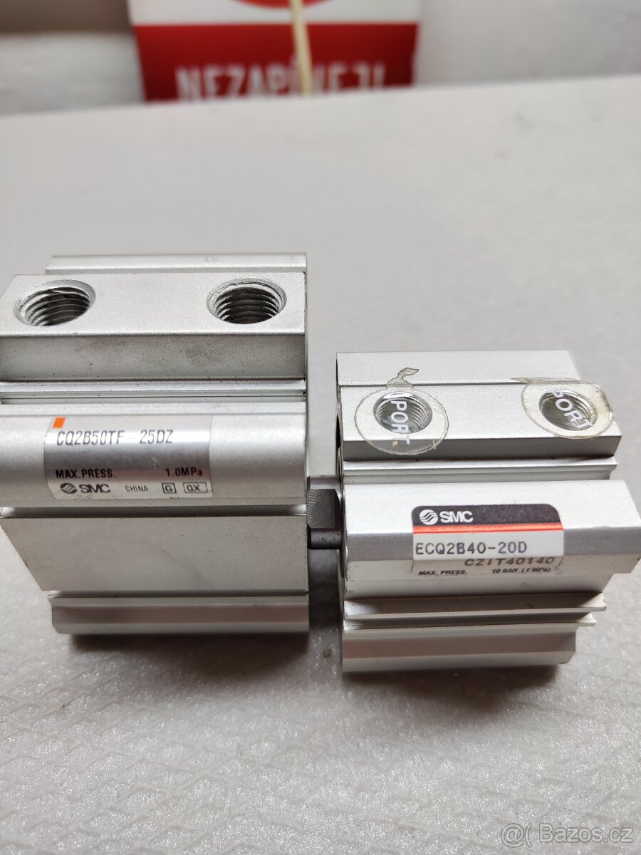 SMC kompaktní pneumatický válec, ECQ2B40-20D+CQ2B50TF-25DZ - 2