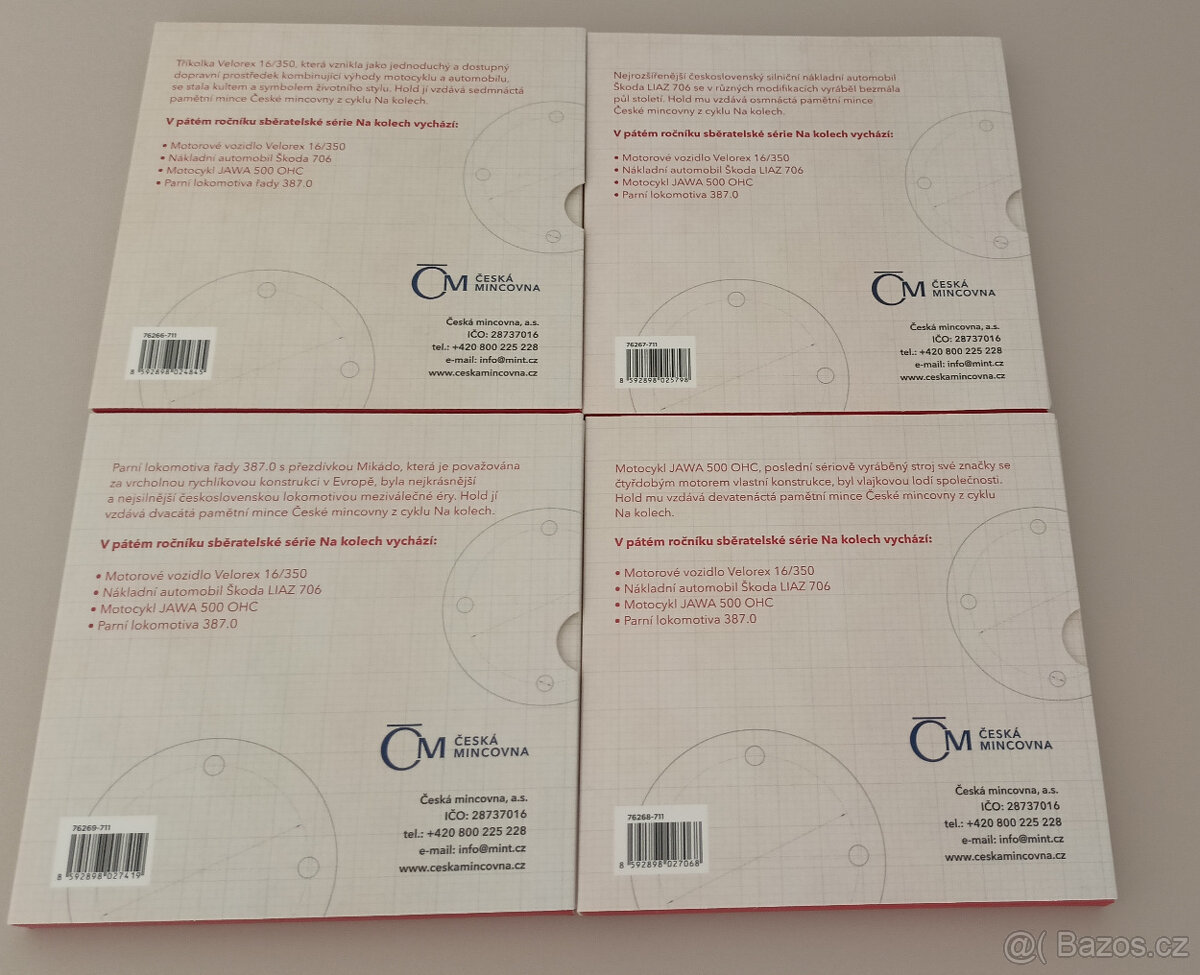 Sada 4 mincí ze série Na kolech 2023 - 2