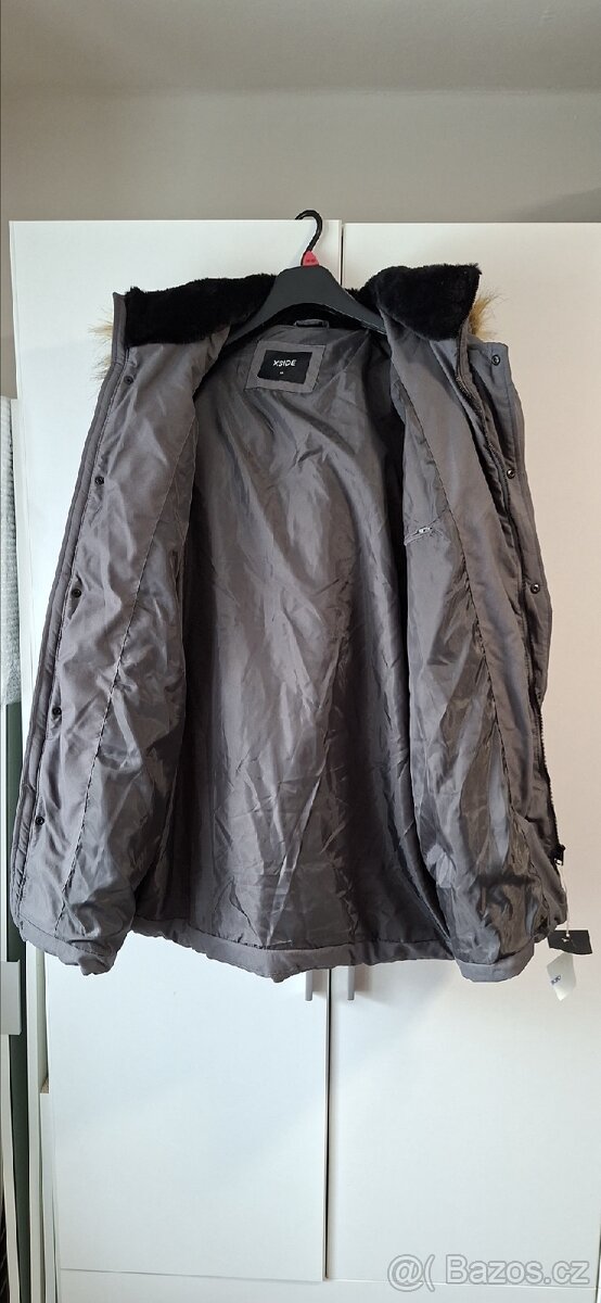 Pánská zimní delší teplá bunda velikost XL - 2