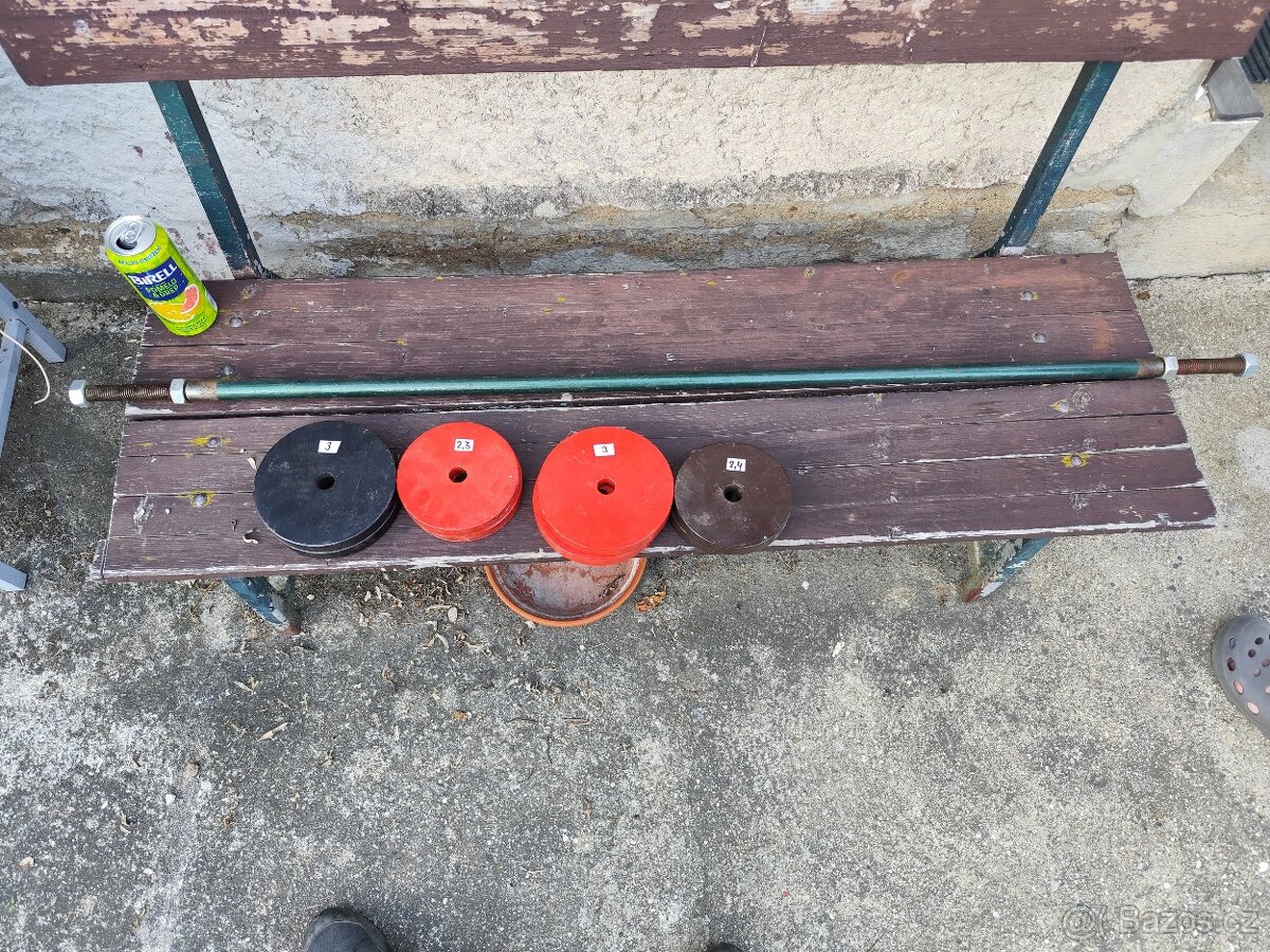 Nakládací činkový set - 2