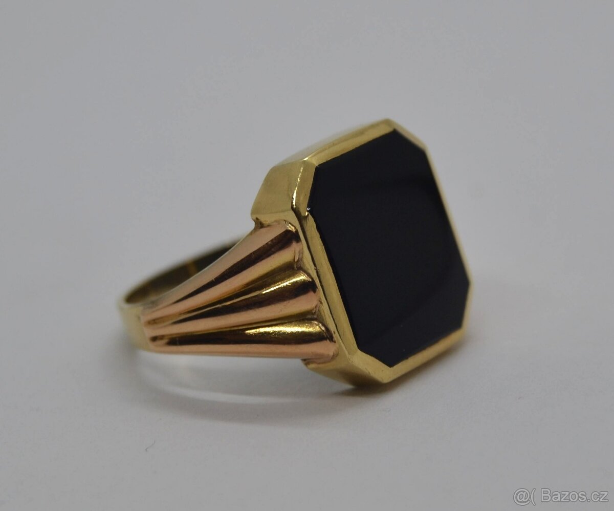 Zlatý pánský prsten - 2