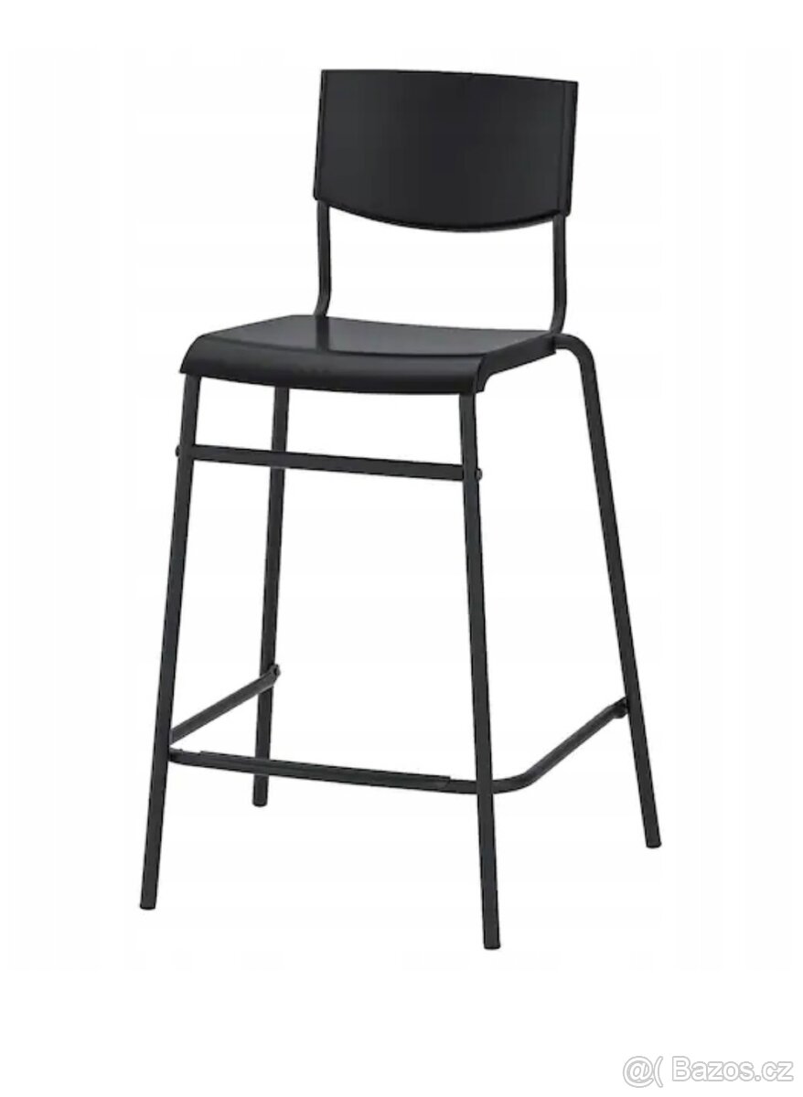 Ikea barový stůl 80cm vysoký deska 140x70 + 2x židle - 2