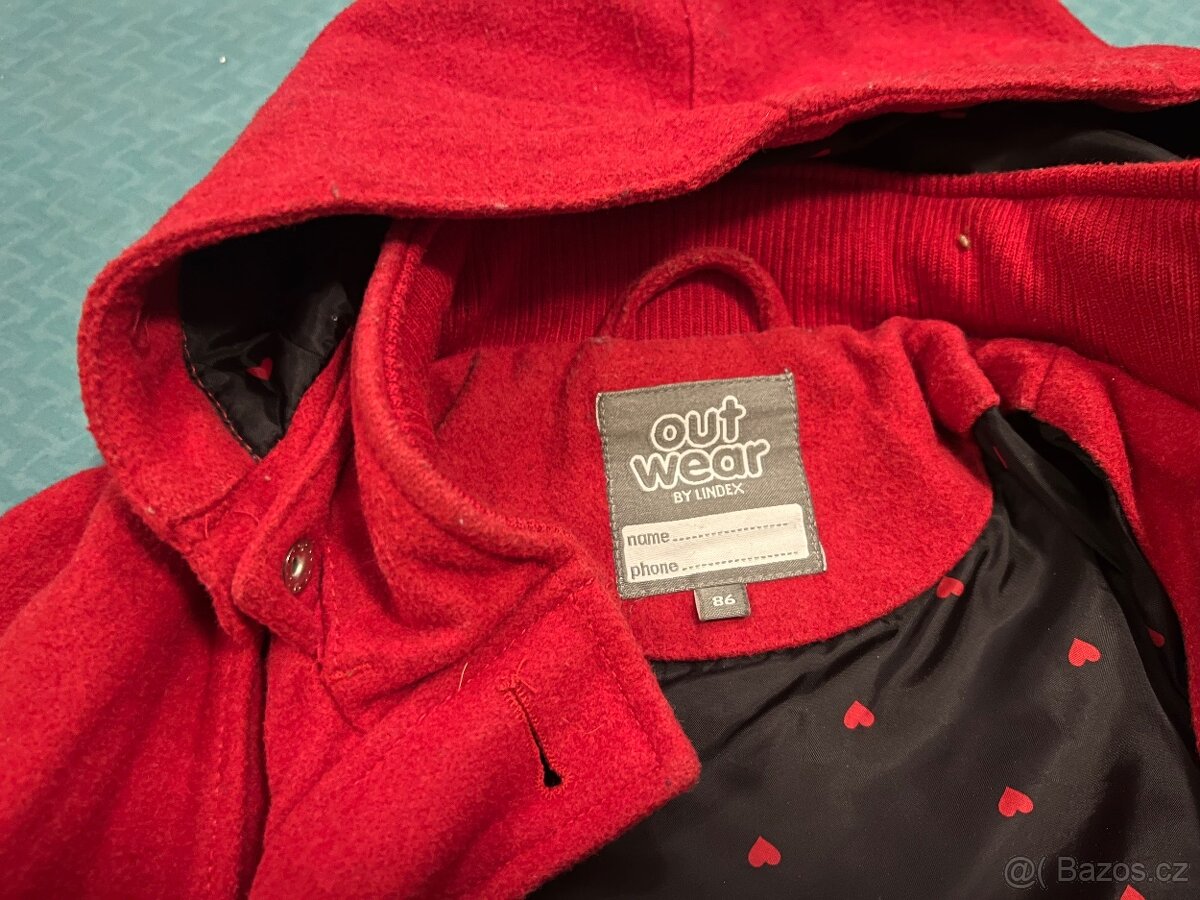 Dívčí zimní kabátek vel. 86 - 2