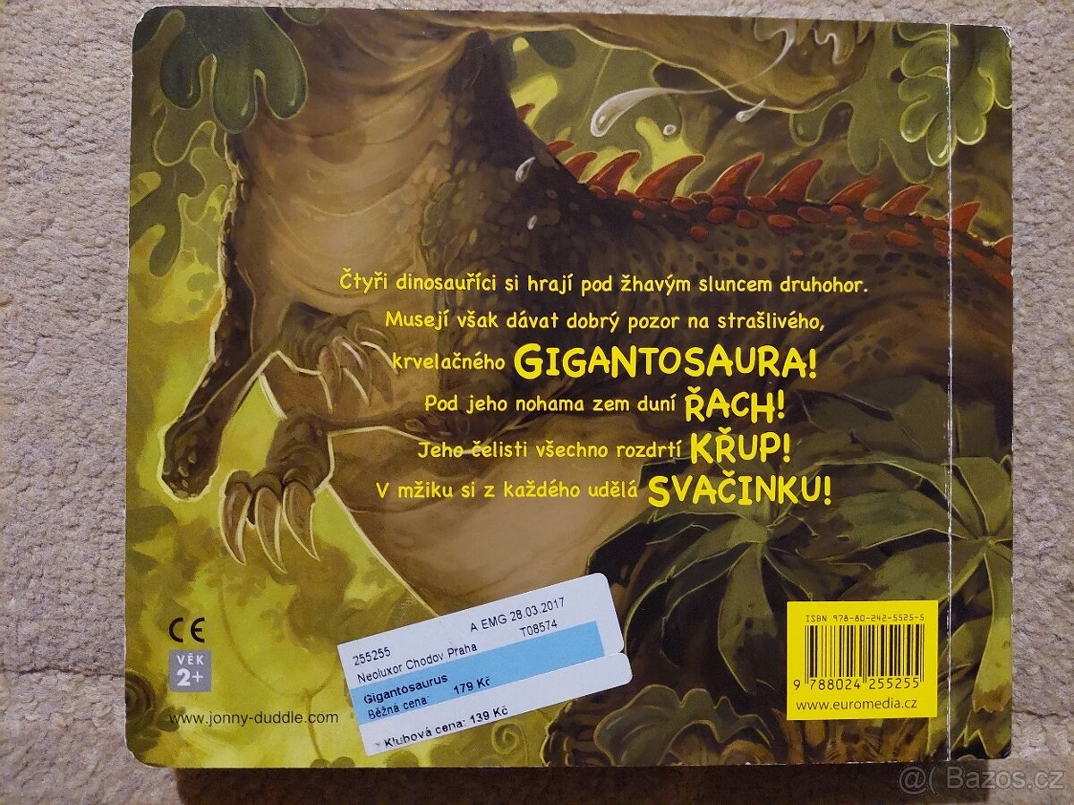 Kniha pro děti Gigantosaurus Jonny Duddle - 2