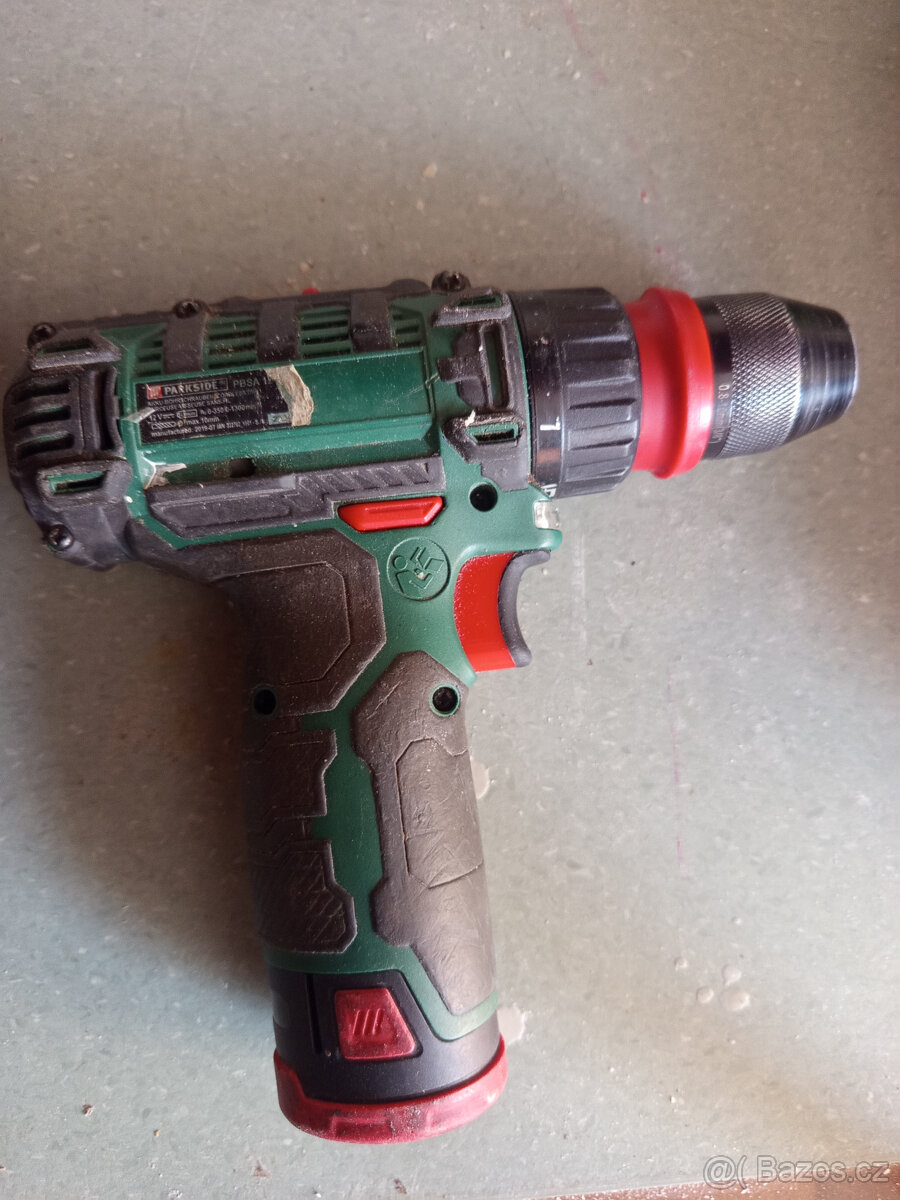 Akušroubovák, akurtačka, parkside PBSA 12v - 2