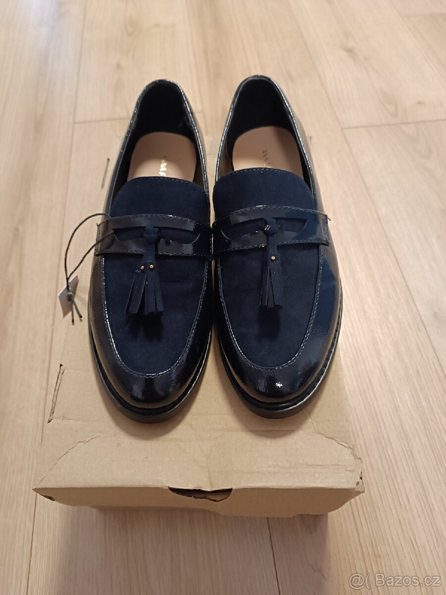Dámské mokasíny tmavě modré vel.39 - 2