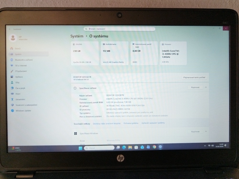 Notebook HP EliteBook 840 - 2