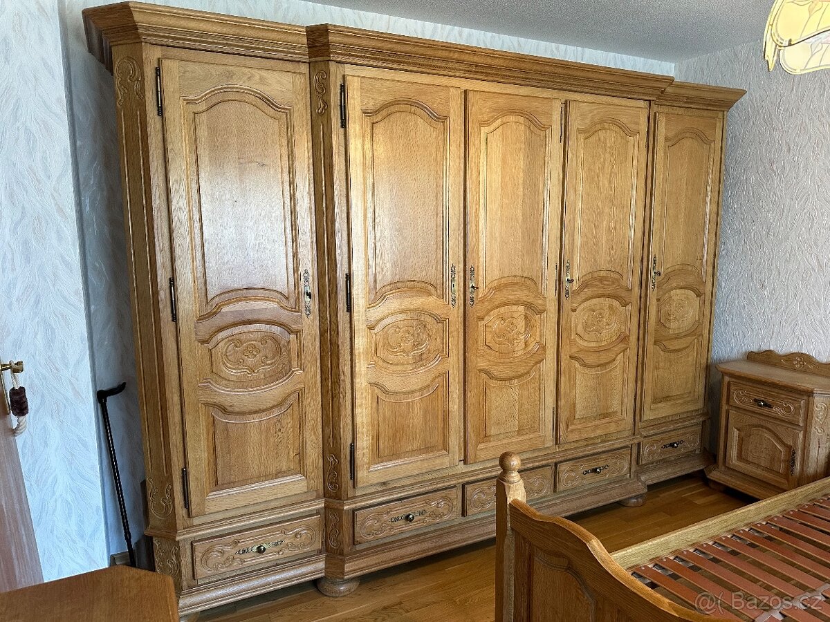 Dubová celomasivní ložnice, TOP zpracování - 2