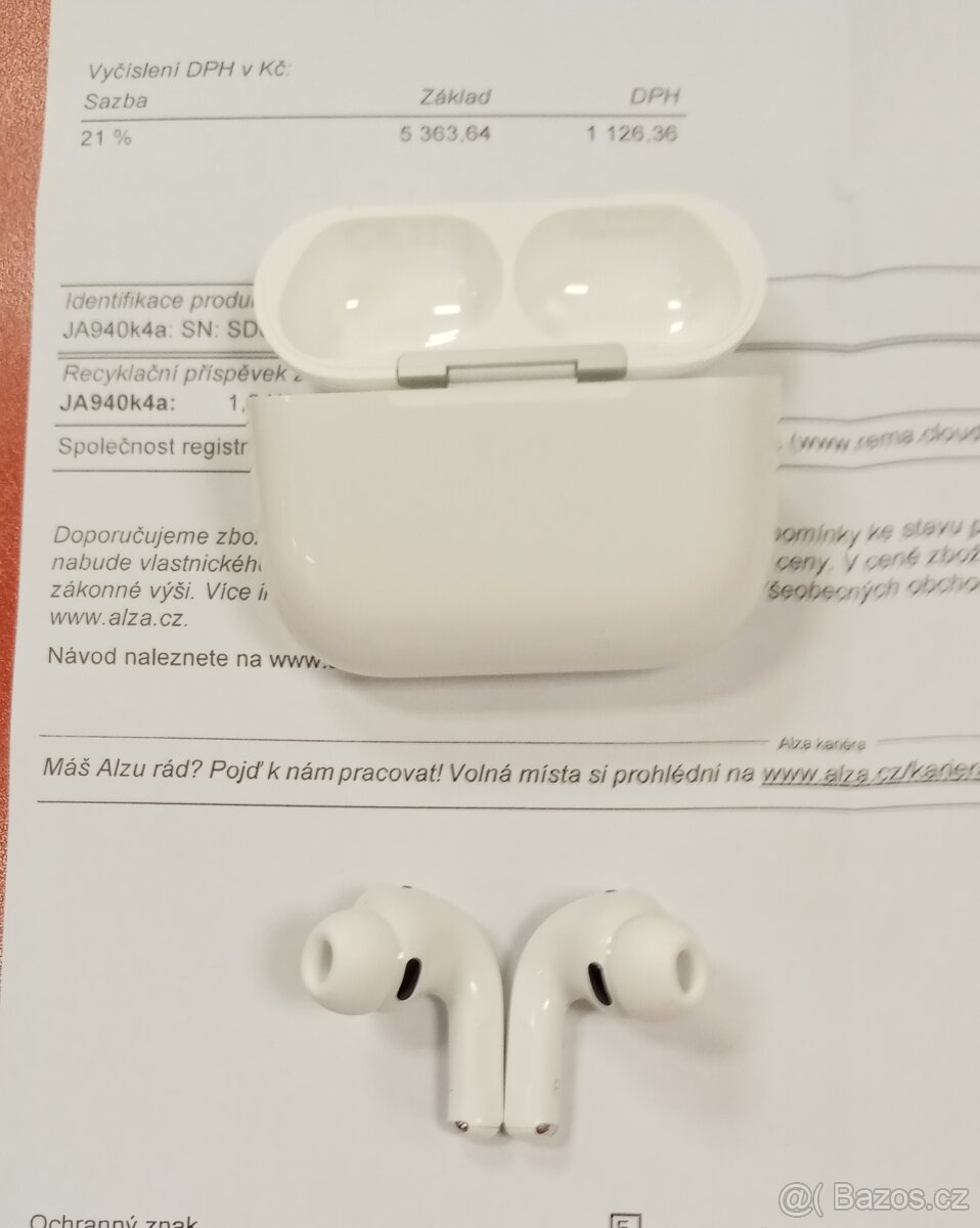 Apple AirPods Pro 3 záruka 23 měs. ALZA - 2