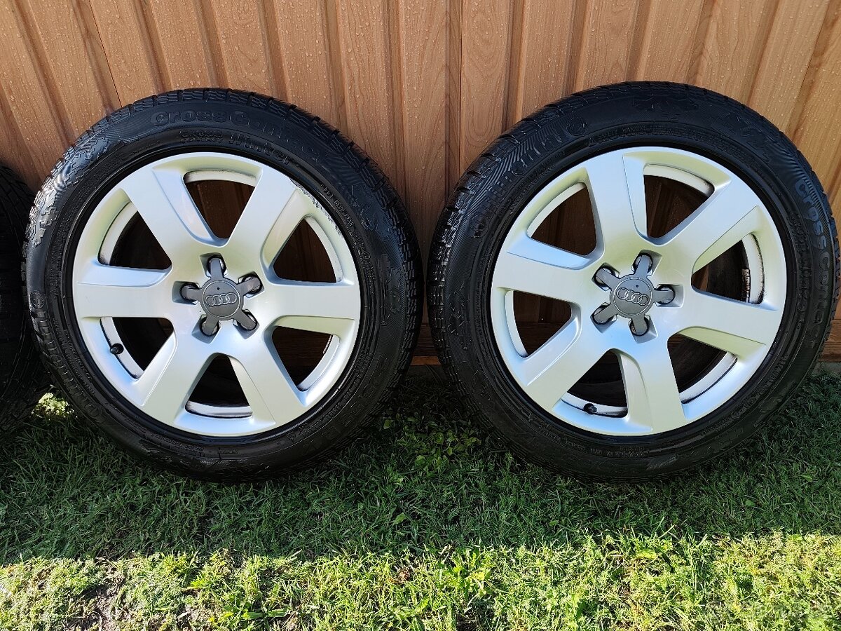 Originál ALU kola Audi 5x112 r17 zimní pneumatiky (bazar) - 2