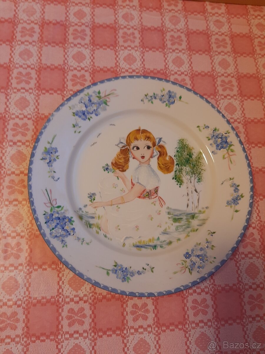 Porcelánové talíře - ručně malované - 2