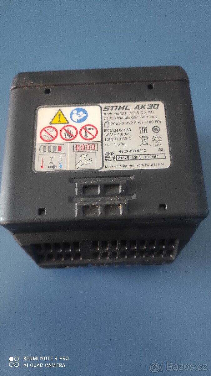Stihl baterie AK 30 180 Wh Koupim - 2