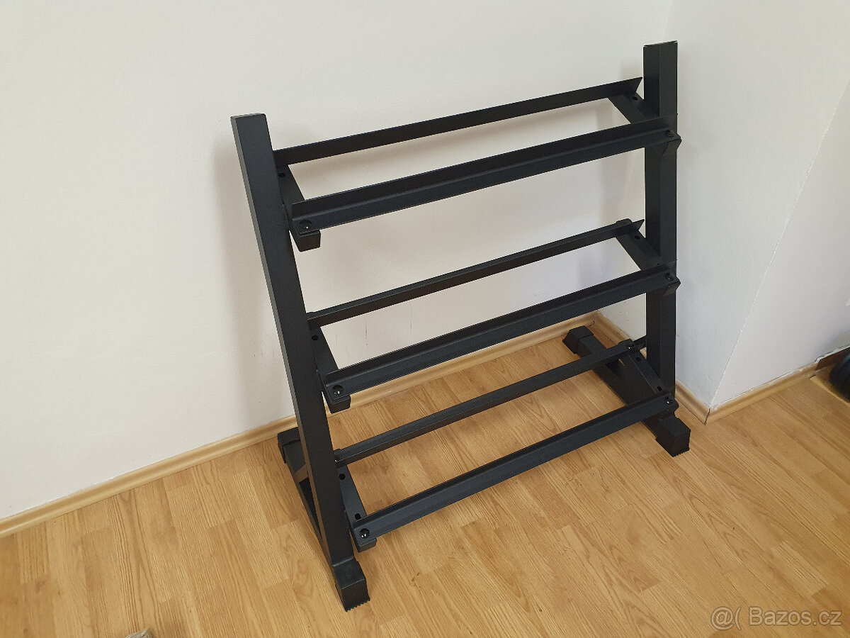 jednoručky činky - HEXA - sada 200kg + STOJAN - 2