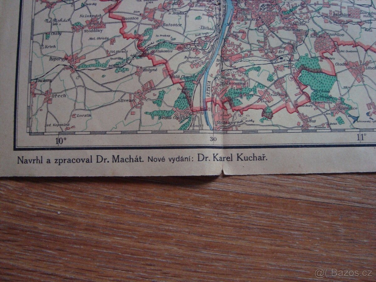 stará mapa 1945 - 2