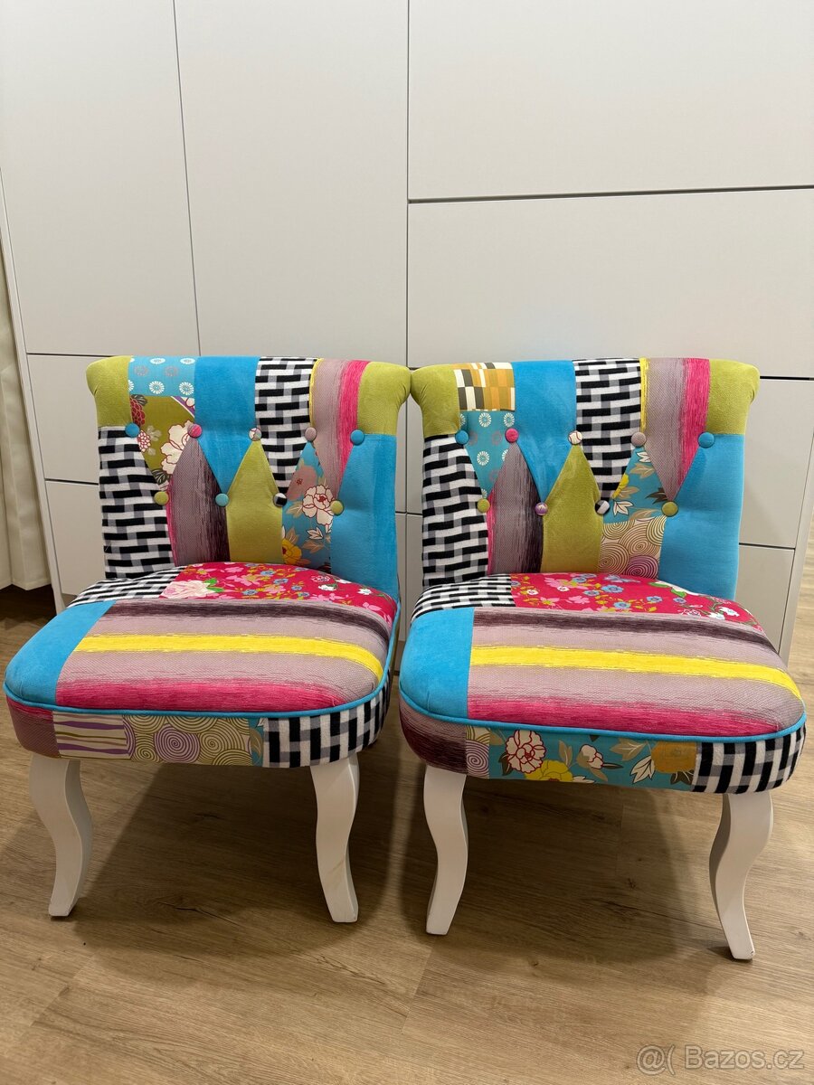 Křeslo patchwork - 2