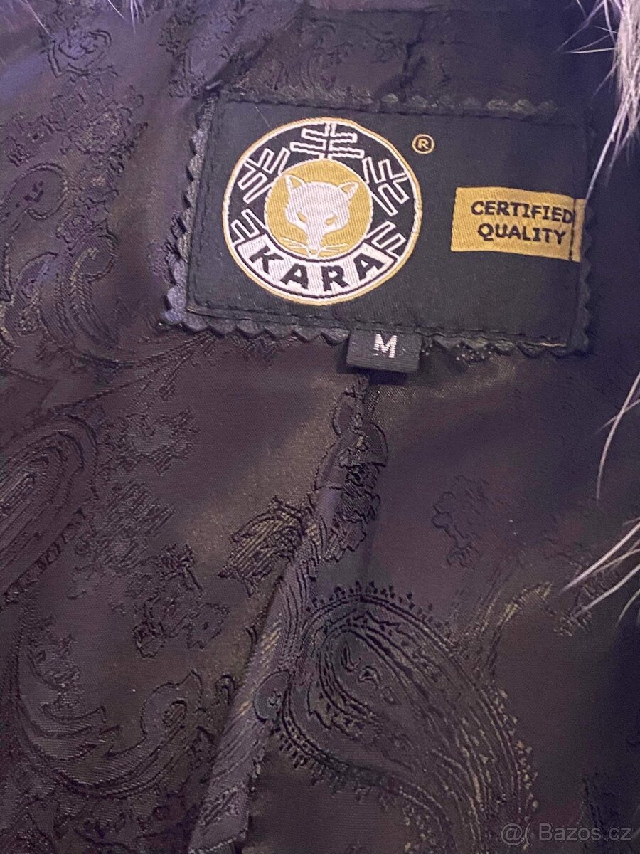 Prodám zateplený kožený kabát velikost M - 2