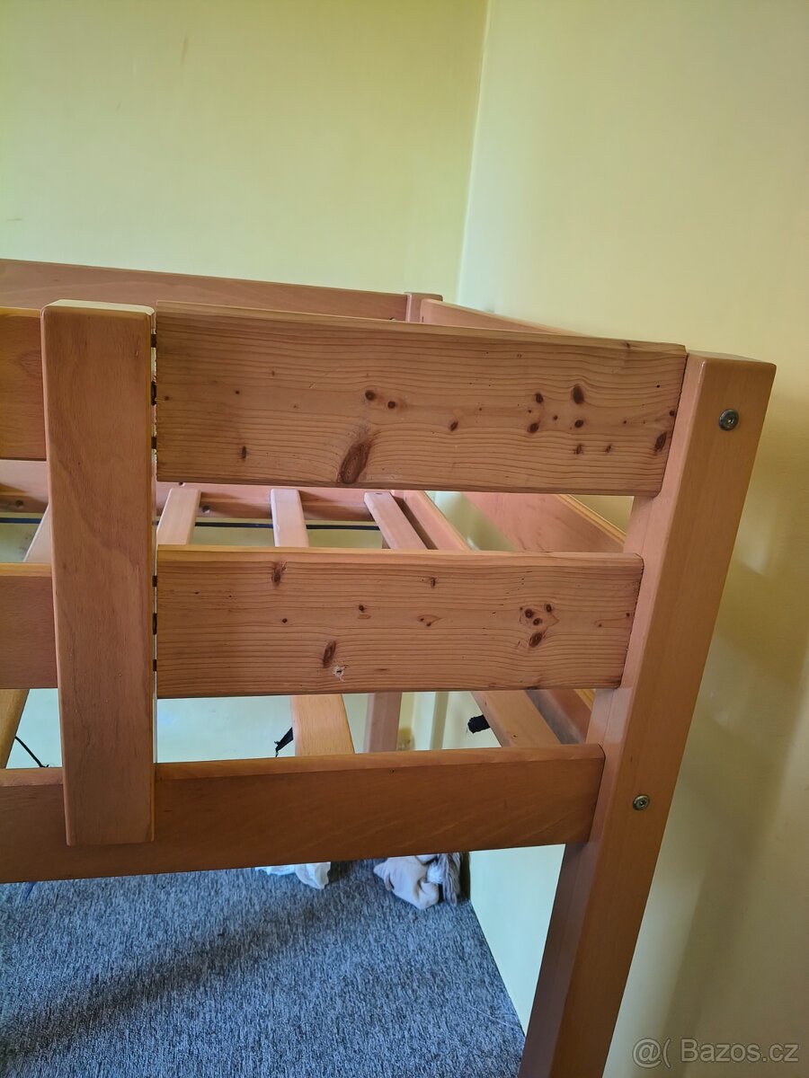 Vyvýšená postel se skluzavkou - 2