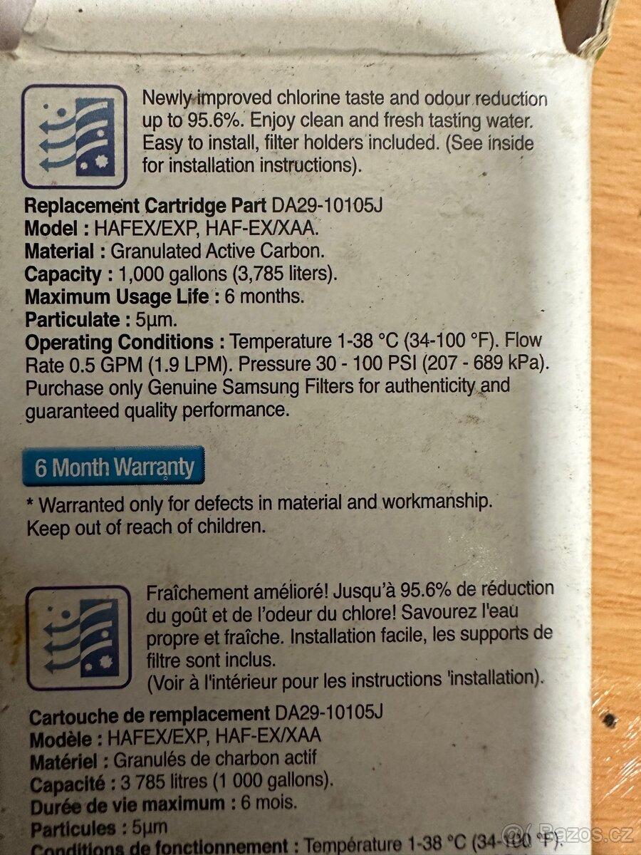 Samsung vodni filtr - 2