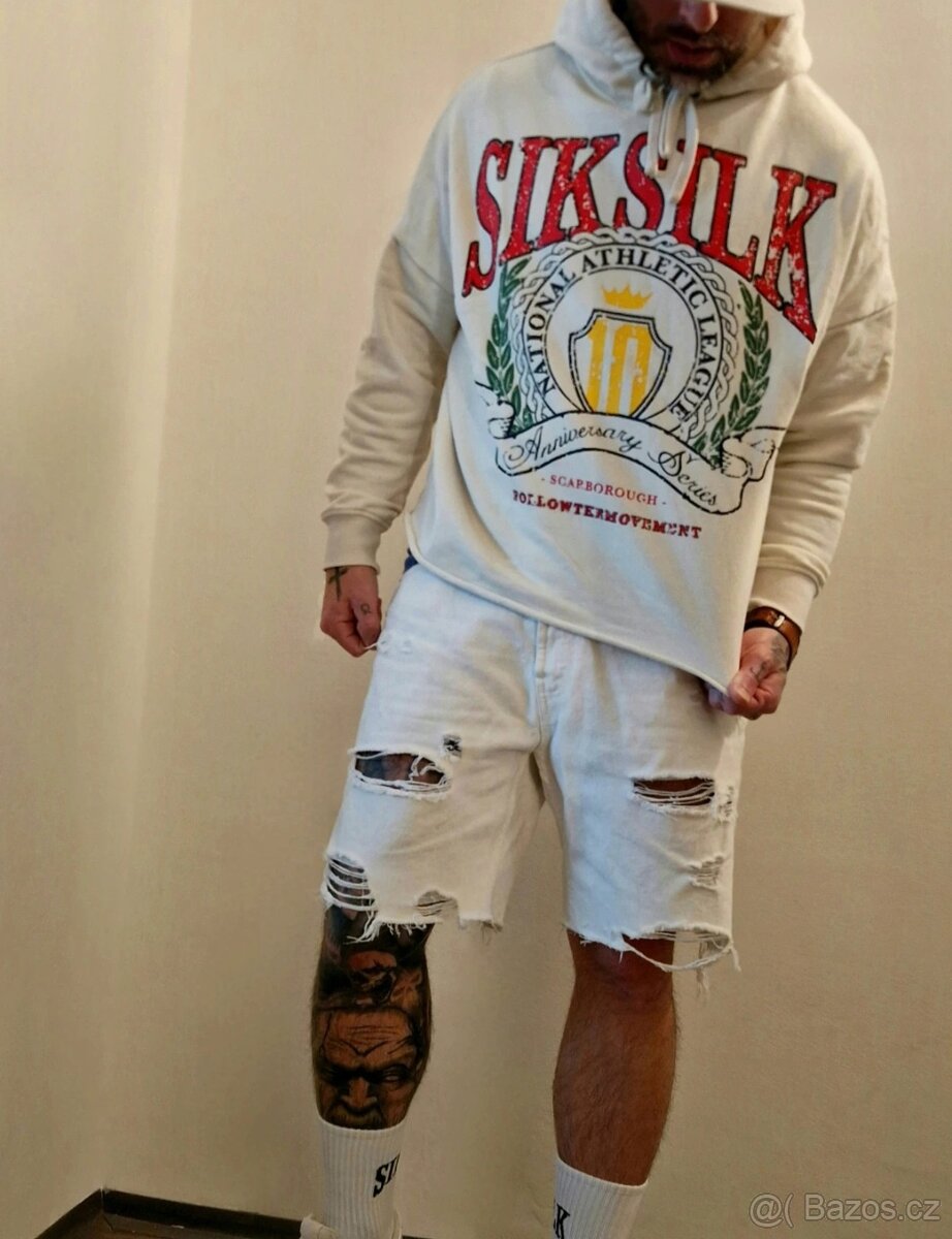 Krémová mikina Siksilk - 2