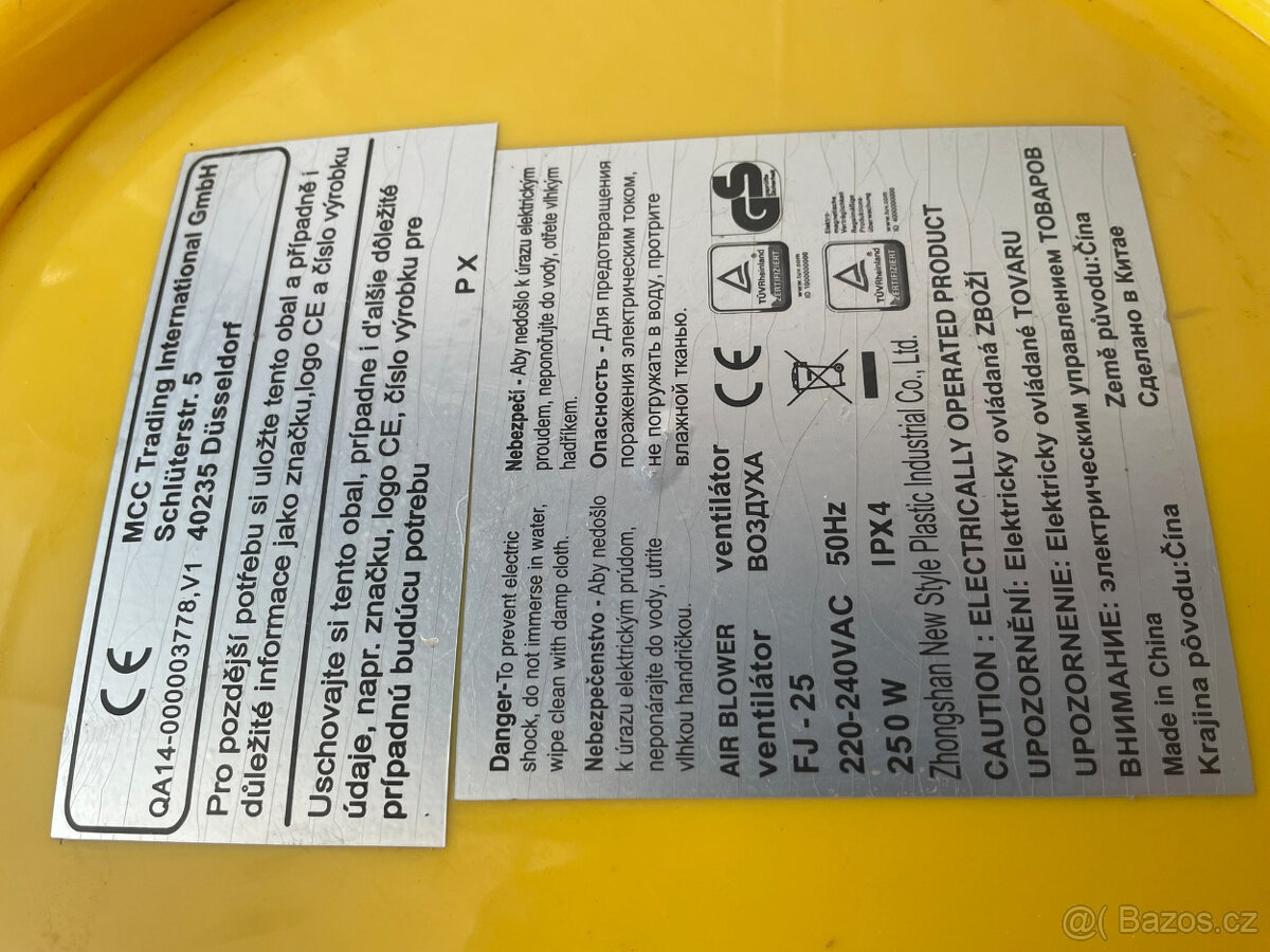 Ventilátor vzduchového čerpadla W002 - 2