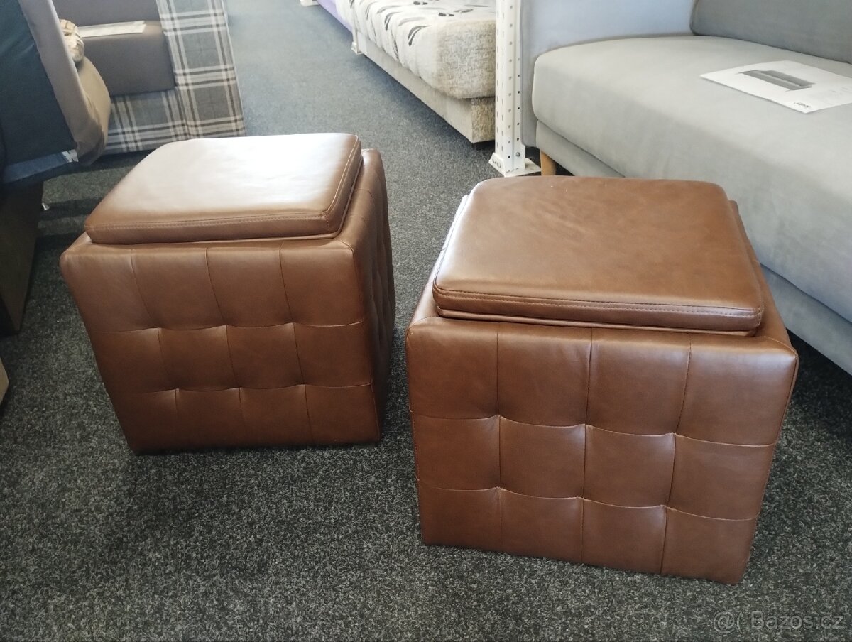 Hnědé boxy s úložným prostorem - 2