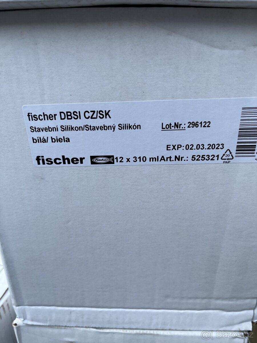 Fischer stavební silikon bílý - 2