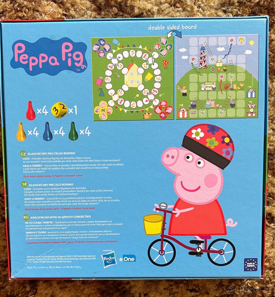 Hra Prasátko Peppa 2v1: Člověče a Hadi - 2