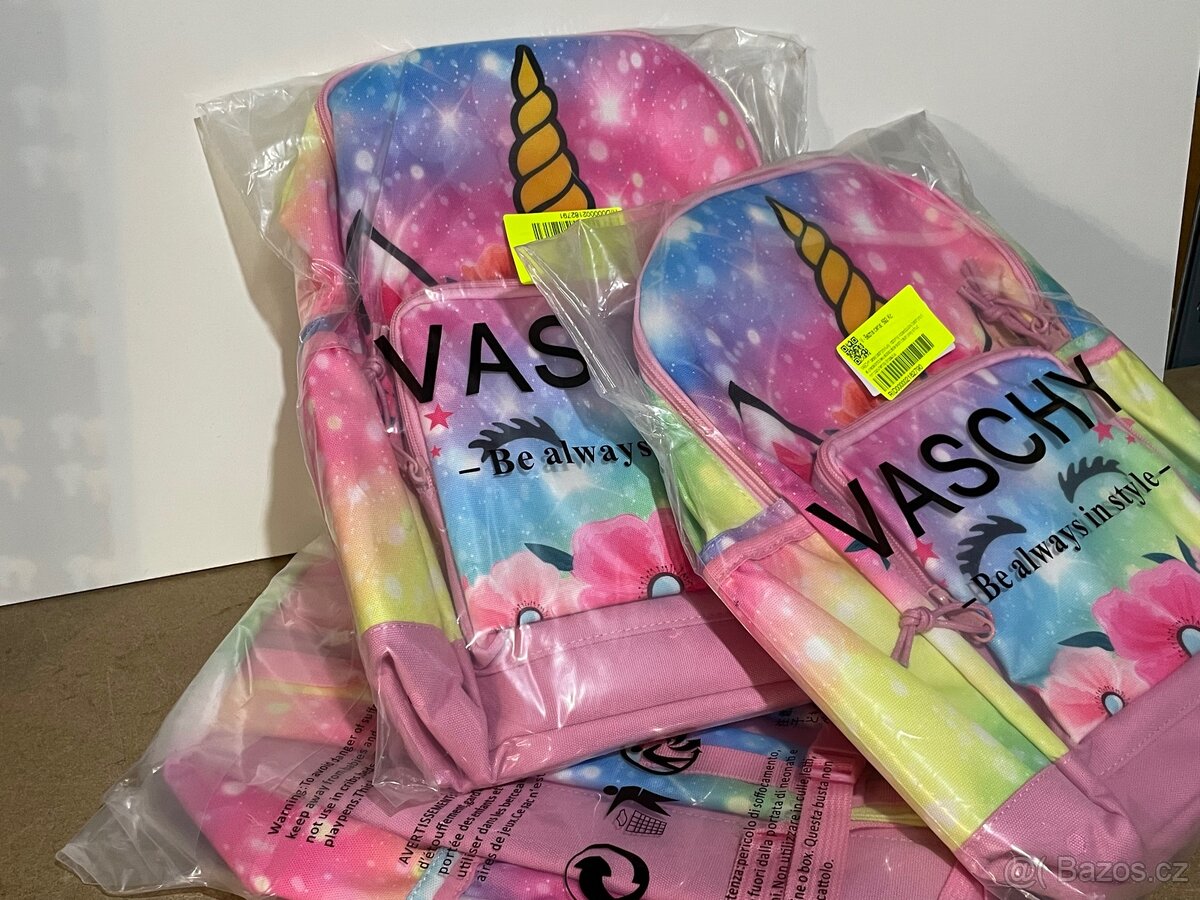 Batoh pro dívky 4-6 let školní jednorožec - 2