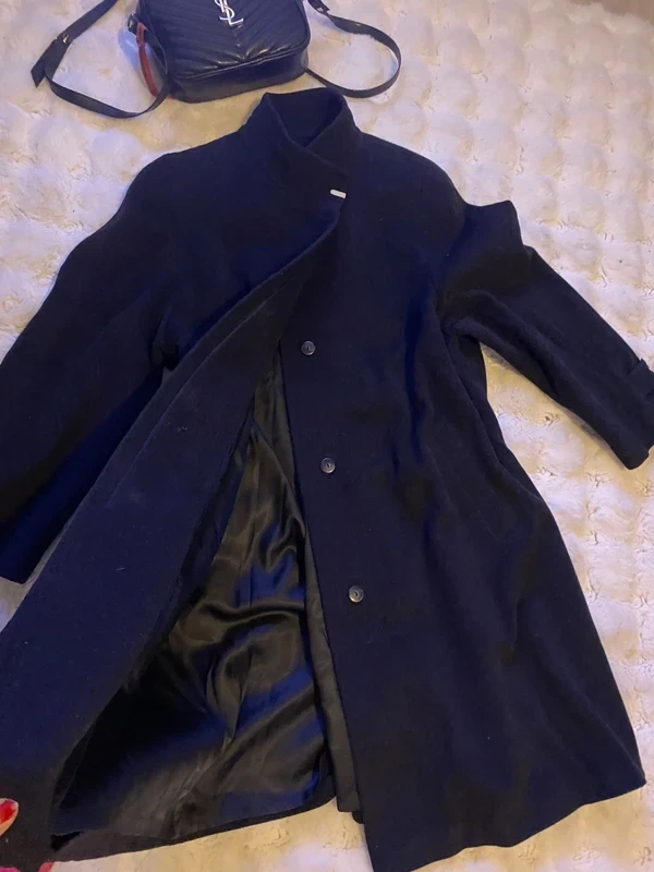 Kasmirovy vlneny kabat sngora cerny damsky 42 - 2