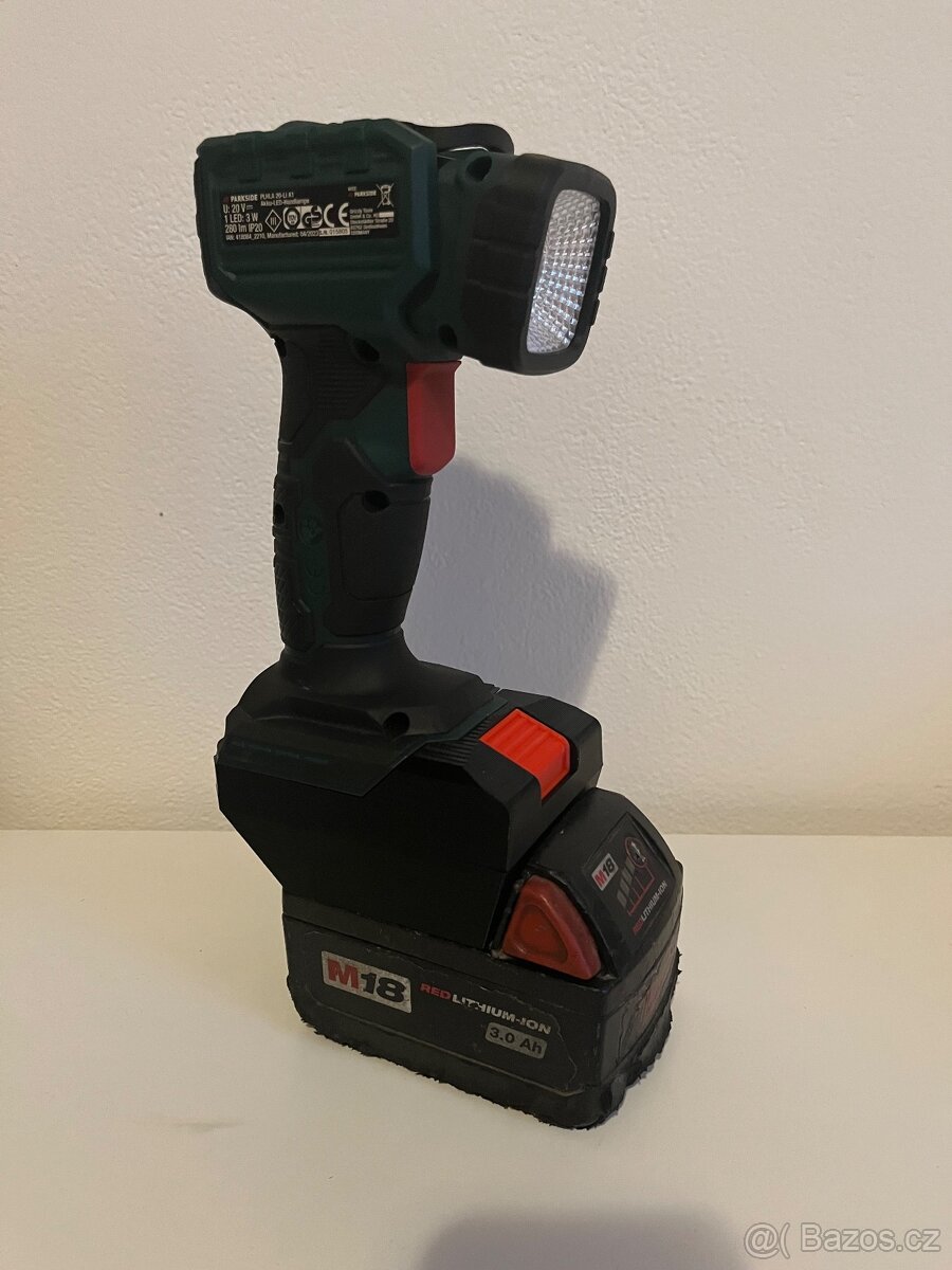 Adaptér Milwaukee → Parkside X20V Team + ďalšie adaptéry - 2