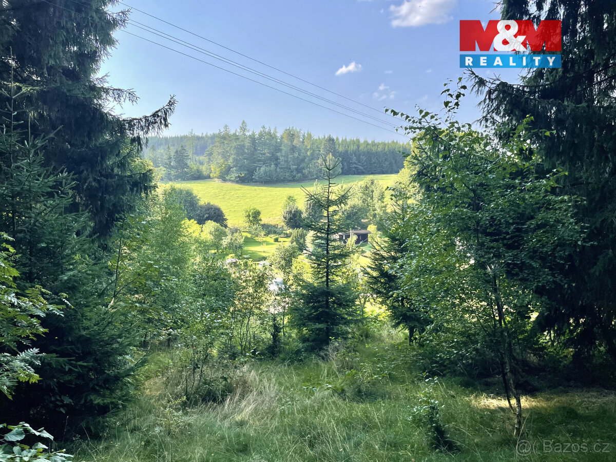 Prodej zahrady s projektem na zahradní domek, 594 m², Borová - 2