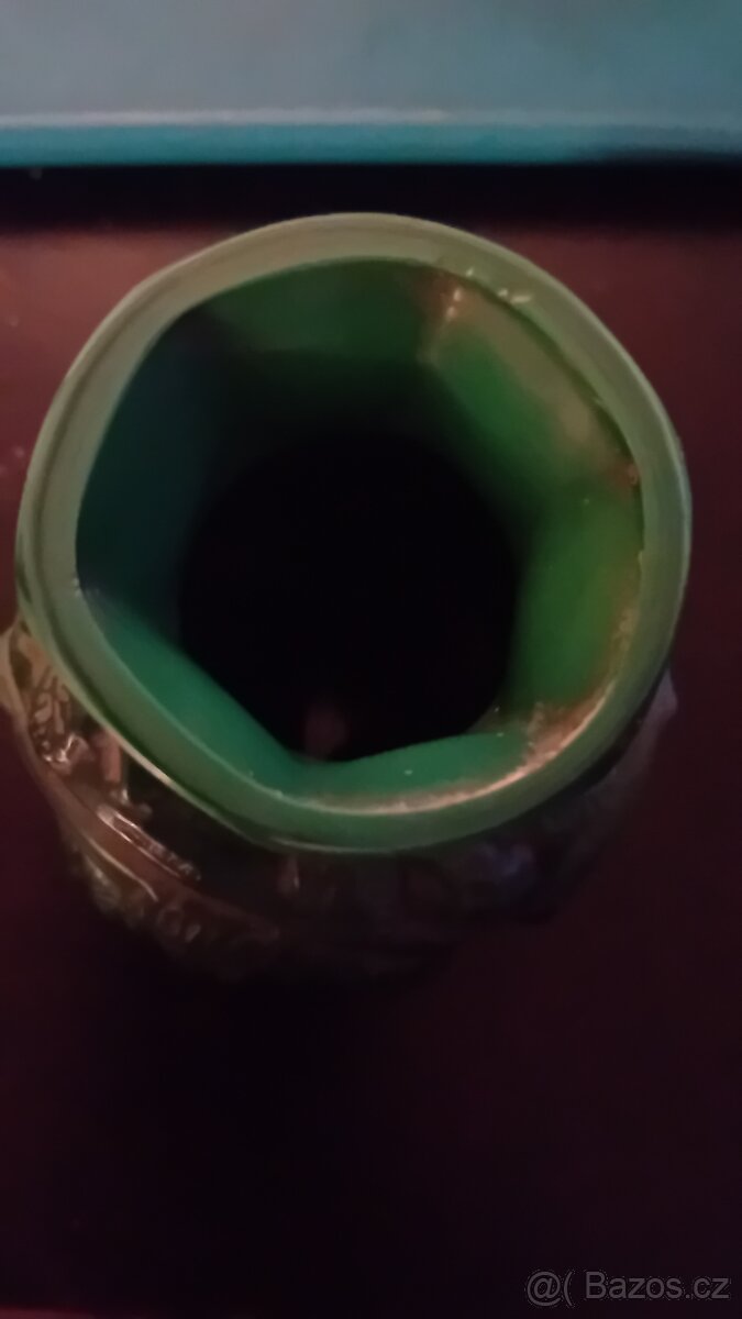 CURT SCHLEVOGT malachitová vázička - 2