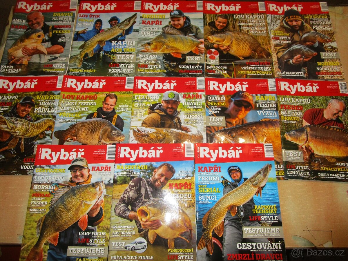 Rybářské časopisy a knihy - 2