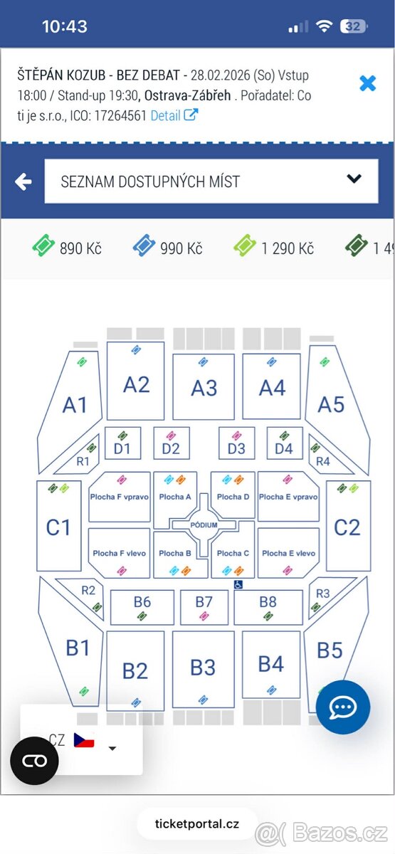 Kozub - Bez debat 2x lístek - 2