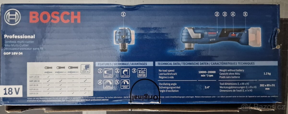 Multi-pila Bosch Professional GOP 18V-34 nová - 2