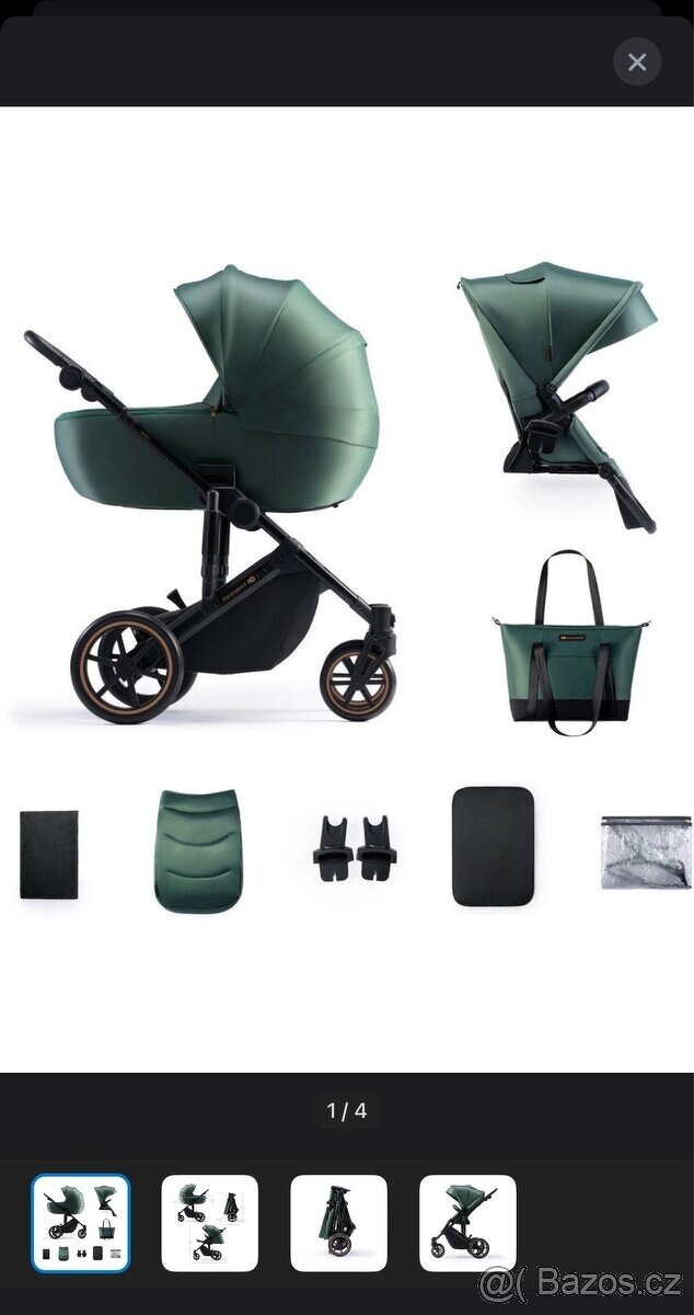 Kočárek Kinderkraft prime2 3v1 s autosedačkou - 2