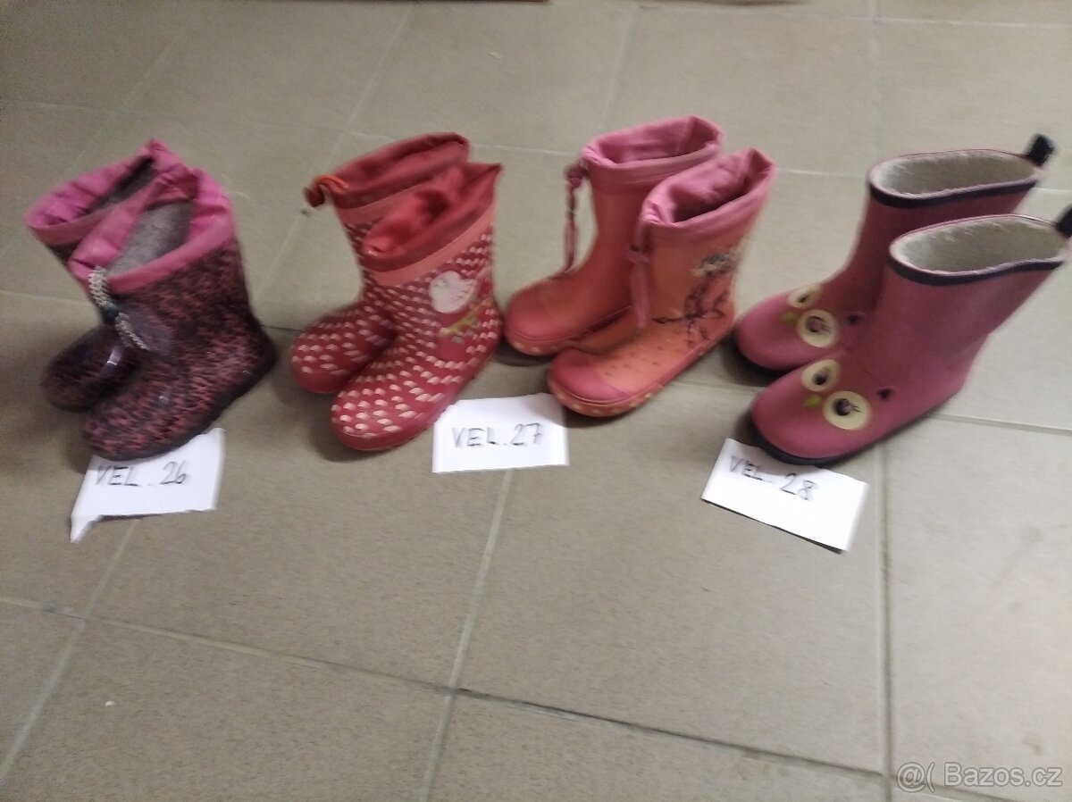 Dívčí gumáky ,27 - 2