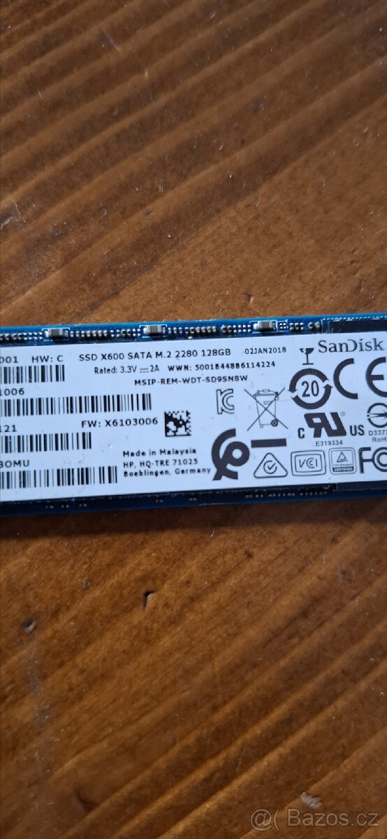 SanDisk SSD disk X600 128GB M.2 2280 - 2
