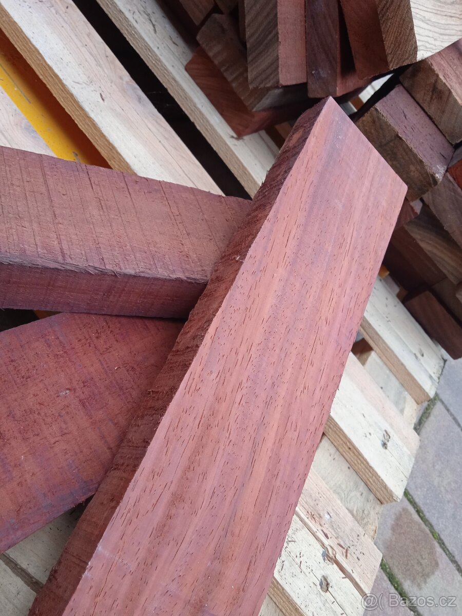 Exotické dřevo - palisandr, pistácie, wenge, Padouk, ořech a - 2