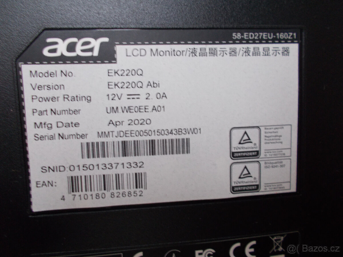 Monitor Acer 22´ plně funkční, levně - 2