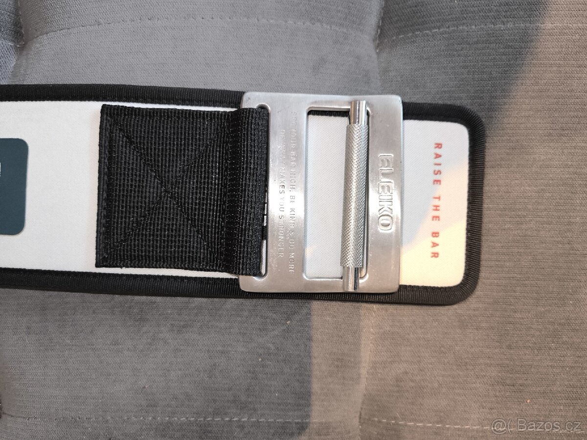 Eleiko EVA opasek s nerezovou přezkou - bílý - 2