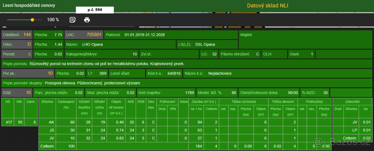 Prodám pozemky v katastrálním území Neplachovice - 2