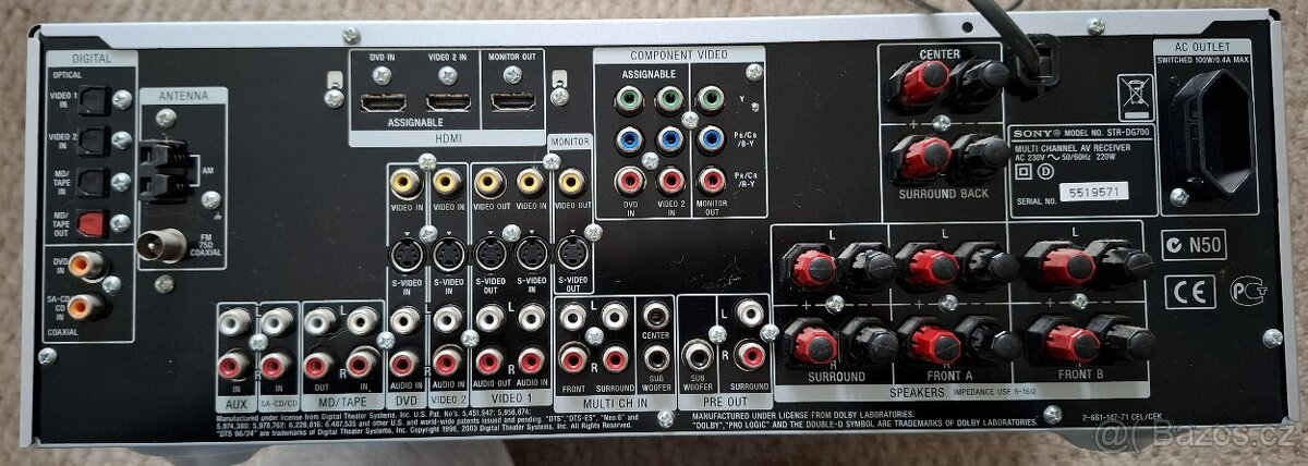 Sony STR-DG700 AV Receiver - 2