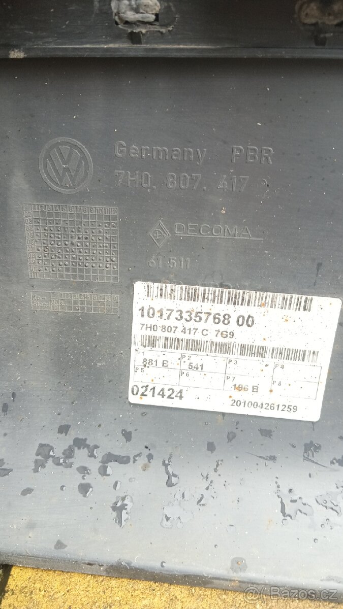 Zadní nárazník VW transportér T5 - 2