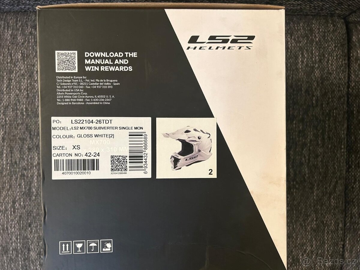 Motokrosová helma - detská - 2