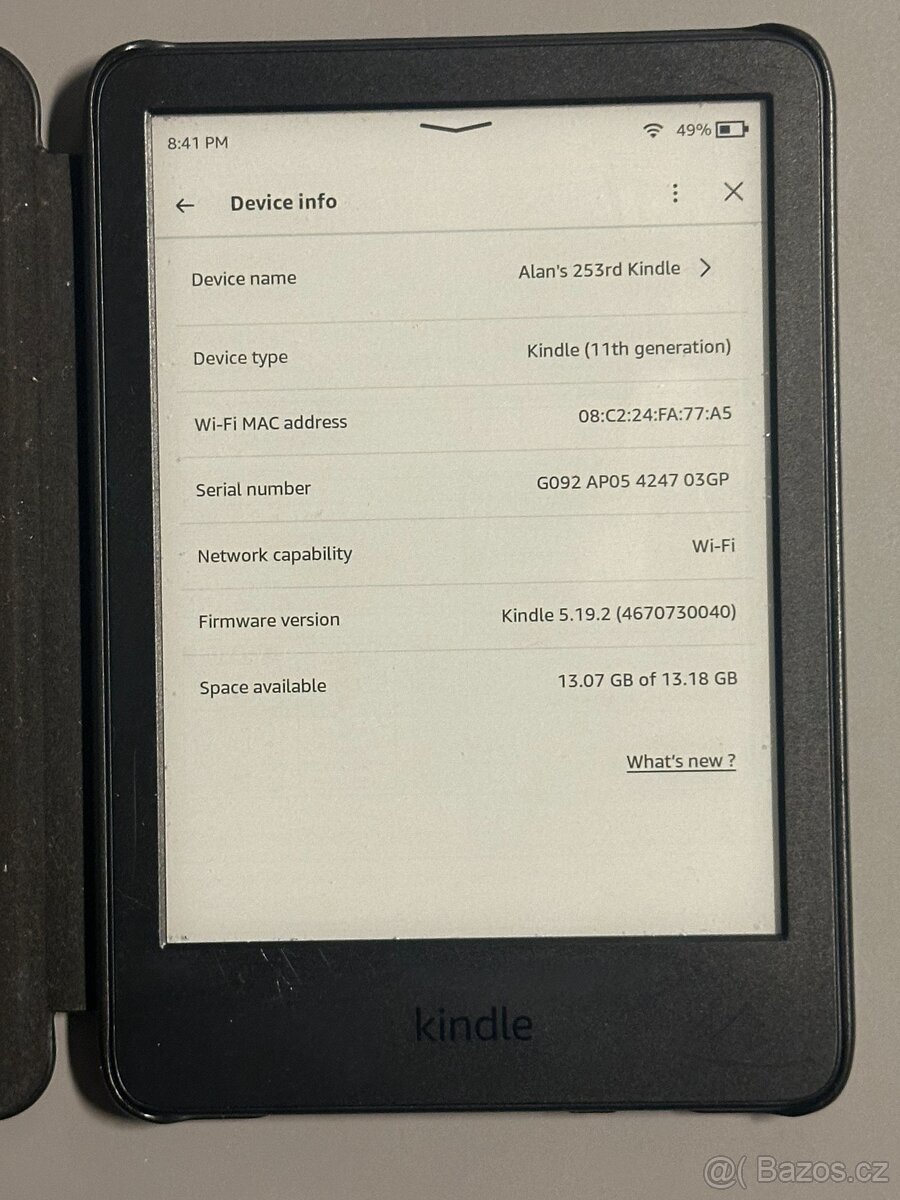 Čtečka Amazon Kindle 11. generace 16GB černá + obal - 2