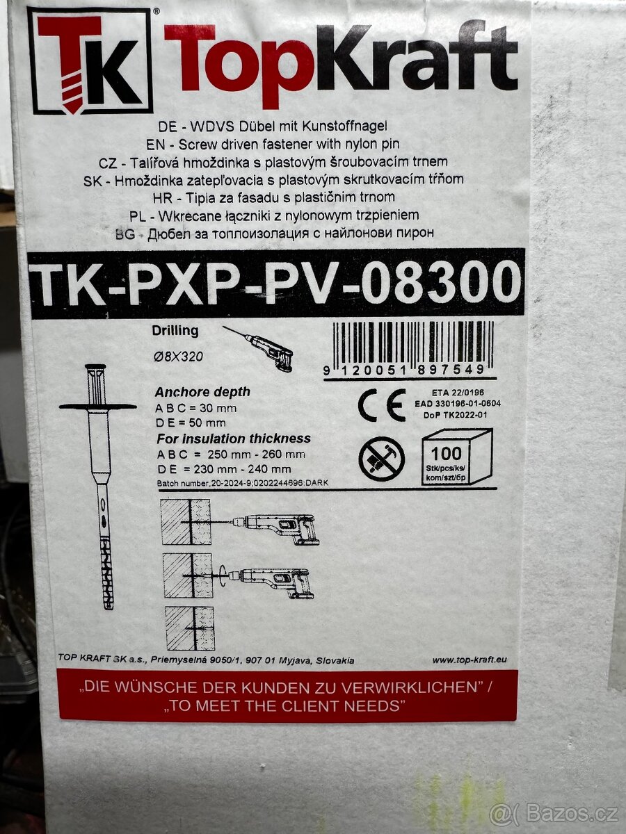 TopKraft 300 talířová hmoždinka - 2