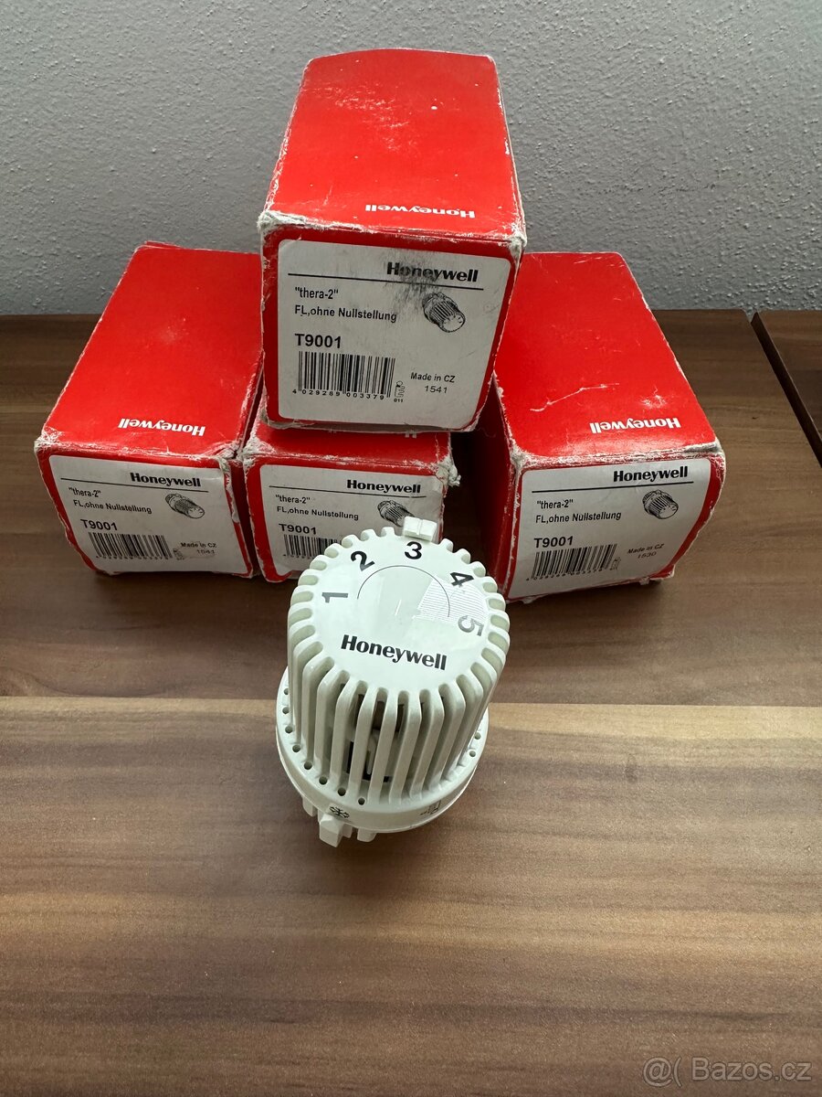 4x Termostatické hlavice. - 2