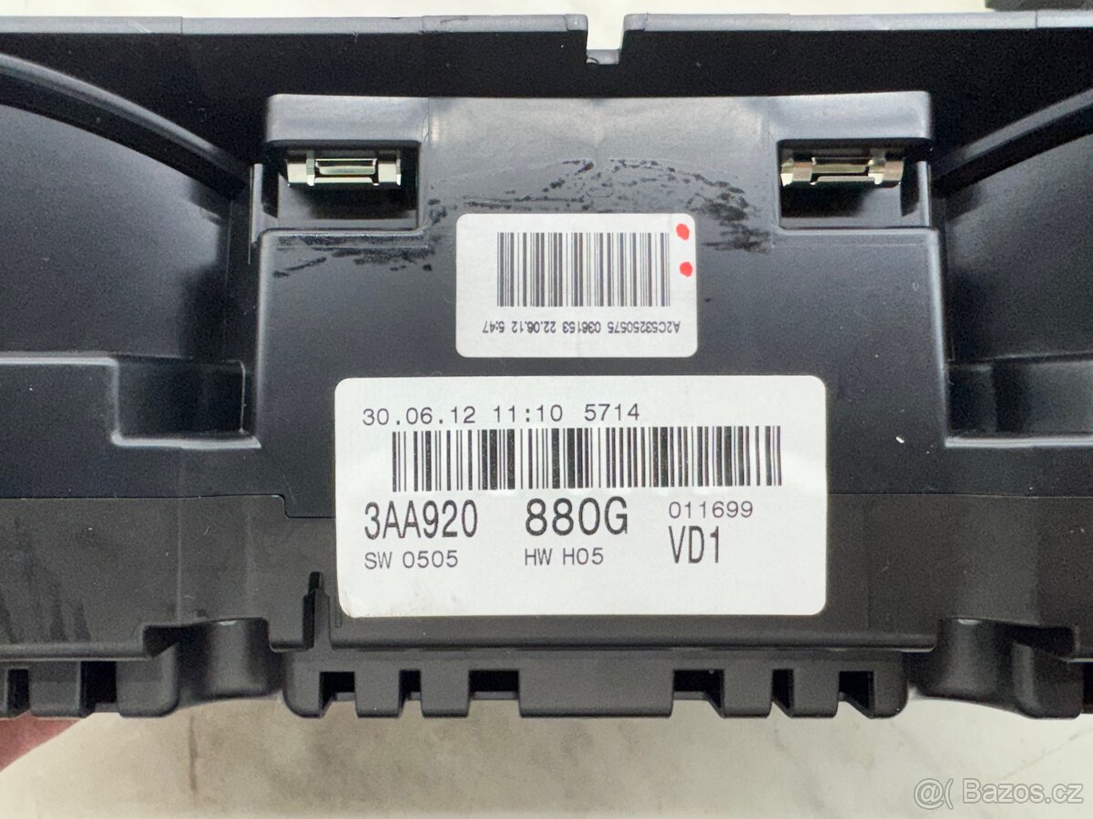 Passat B6/B7 barevné maxidot budíky - 3AA920880C/G/H/N - 2